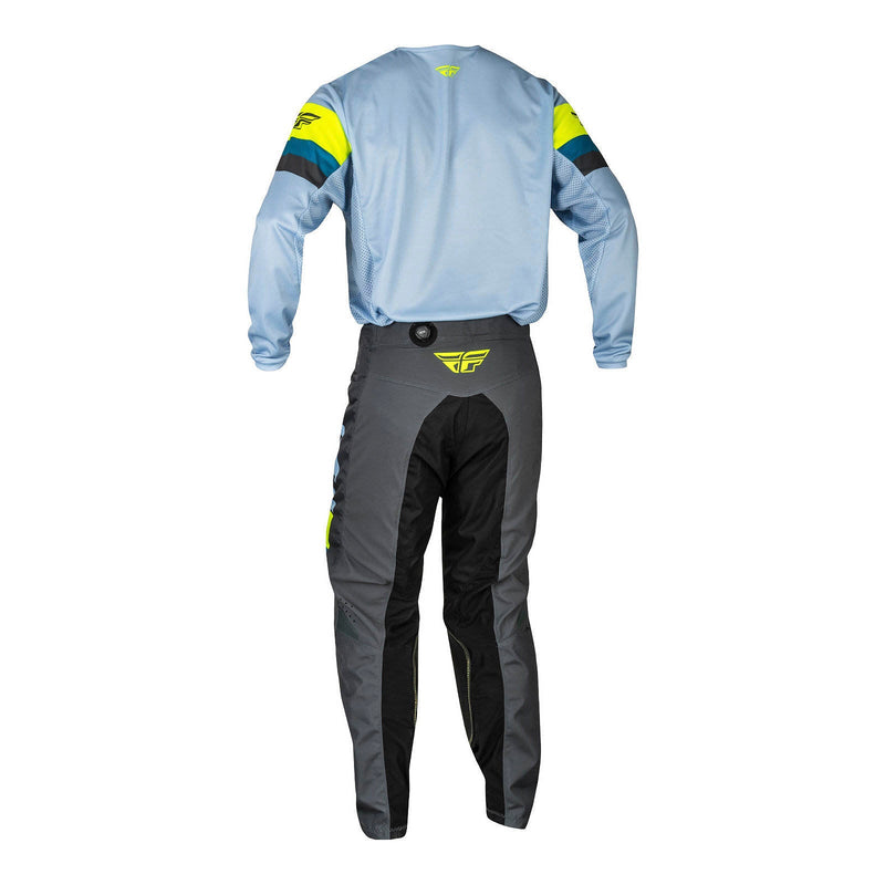 Fly Racing 2024 Kinetic Prix Pants - Ice Grey / Charcoal / Hi-Vis Size 40