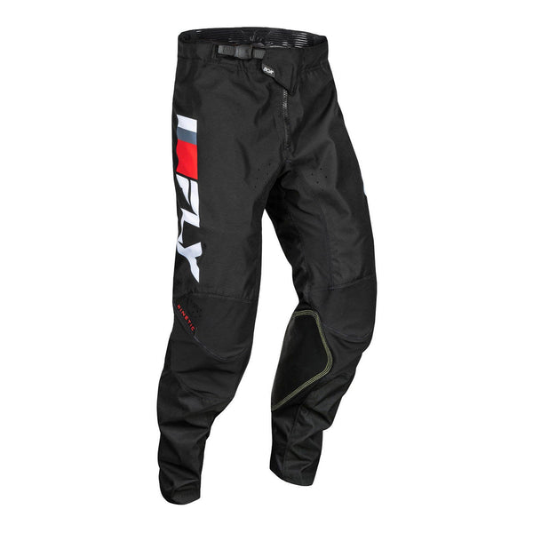 Fly Racing 2024 Youth Kinetic Prix Pants - Red / White / Grey Size 26