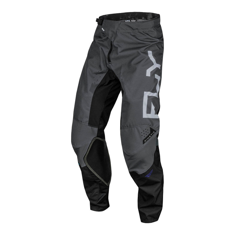 Fly Racing 2024 Kinetic Pants - Charcoal / Black / Blue Iridium Size 40