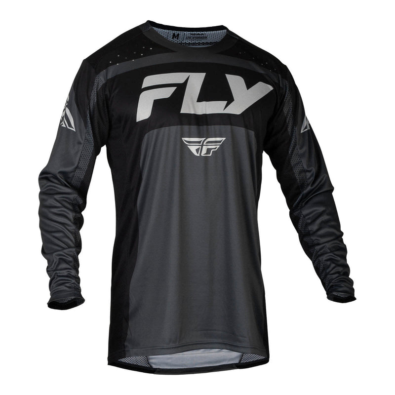 Fly Racing Lite Jersey - Charcoal / Black Size Small