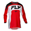Fly Racing Lite Jersey - Red / White / Black Size Medium