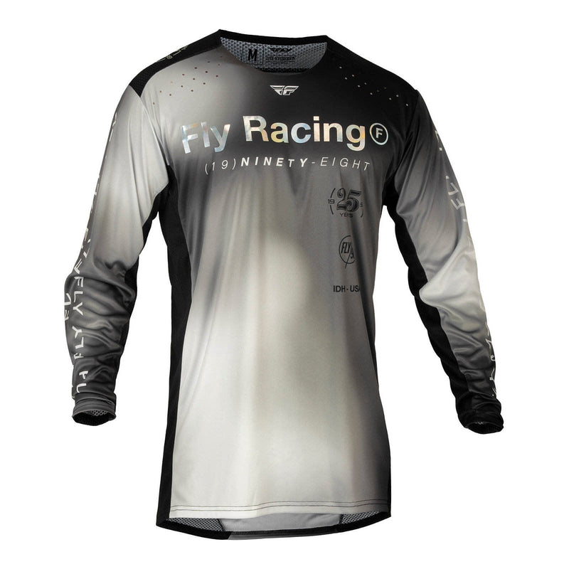 Fly Racing 2024 Lite S.E. Legacy Jersey - Light Grey / Black Size Small