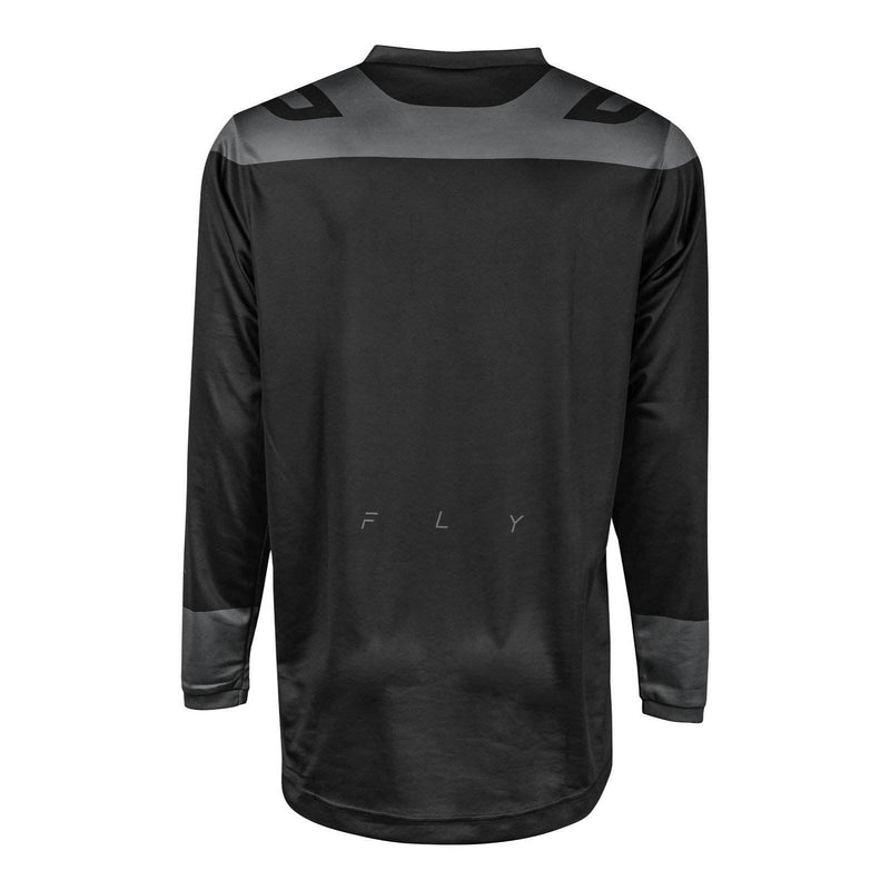 Fly Racing 2024 F-16 Jersey - Black / Charcoal Size Medium