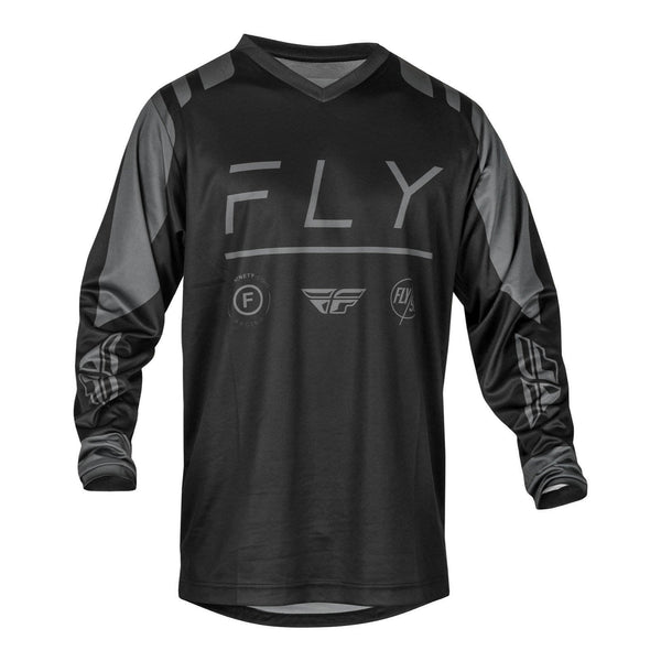 Fly Racing 2024 F-16 Jersey - Black / Charcoal Size Small