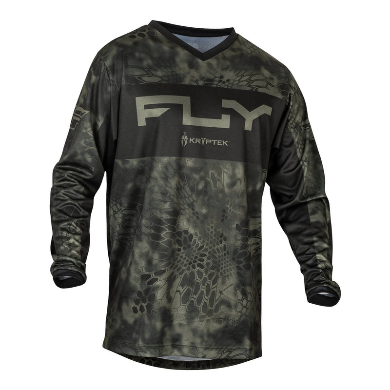 Fly Racing F-16 S.E. Kryptek Jersey - Moss Grey / Black Size Medium