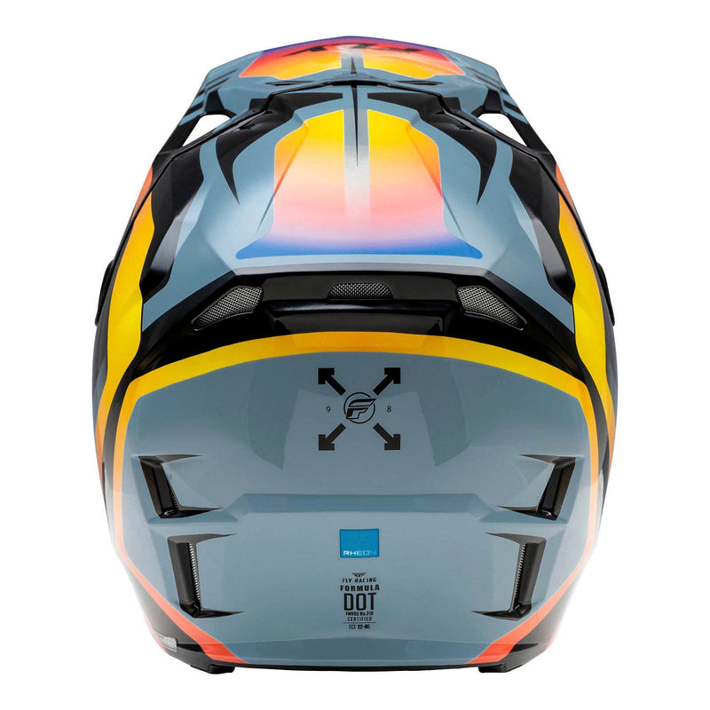 Fly Racing Formula CP Krypton - Grey/Black/Electric Fade Off Road Helmet Size Large 60cm