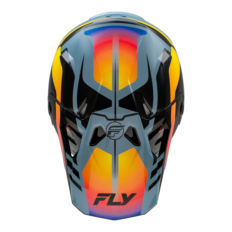 Fly Racing Formula CP Krypton - Grey/Black/Electric Fade Off Road Helmet Size Large 60cm