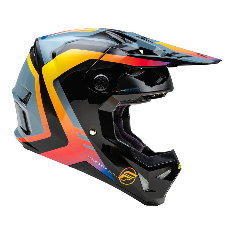 Fly Racing 2024 Formula CP Krypton Helmet - Grey/Black/Electric Fade Size Large 60cm