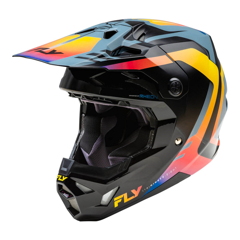 Fly Racing Formula CP Krypton - Grey/Black/Electric Fade Off Road Helmet Size Large 60cm