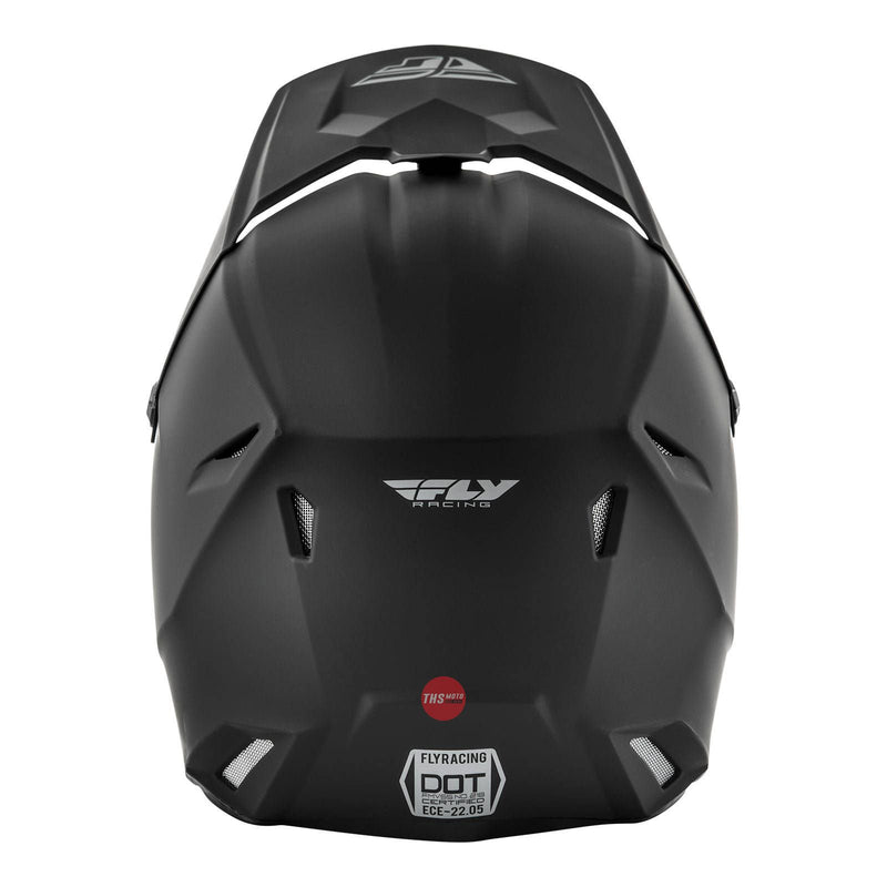 Fly Racing 2022 Kinetic Youth Helmet Mat Black Youth Medium