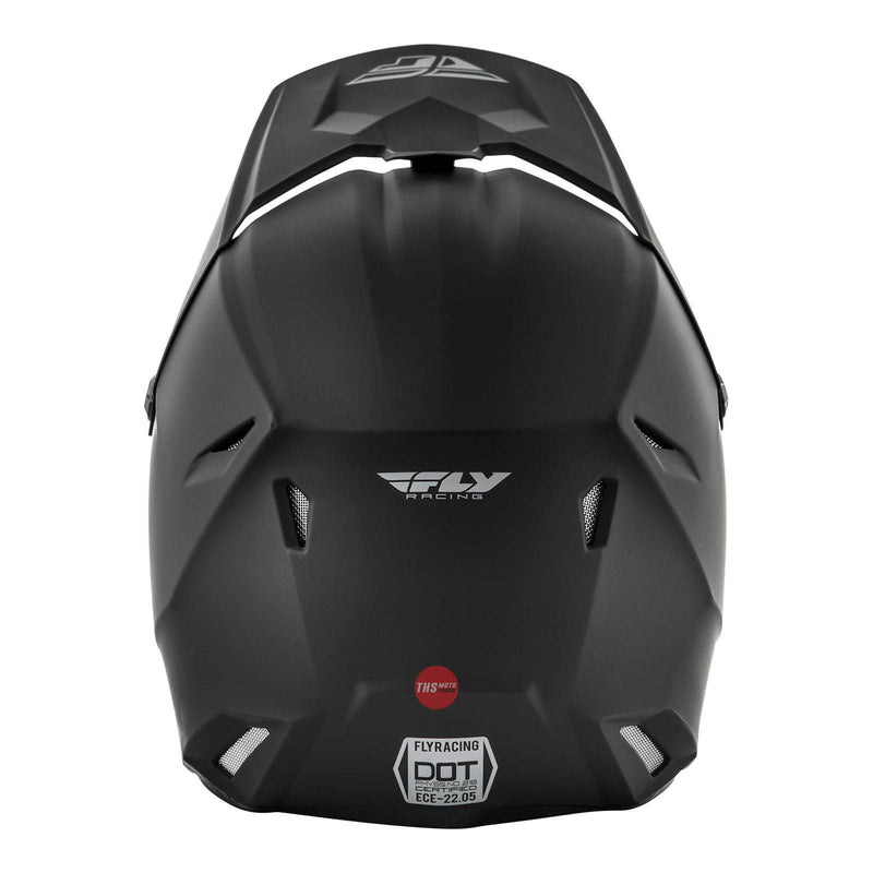 Fly Racing 2022 Kinetic Youth Helmet Mat Black Youth Small