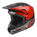 Fly Racing 2022 Kinetic Straight Edge Helmet Ece Red black Grey Size Youth Medium 49 50cm