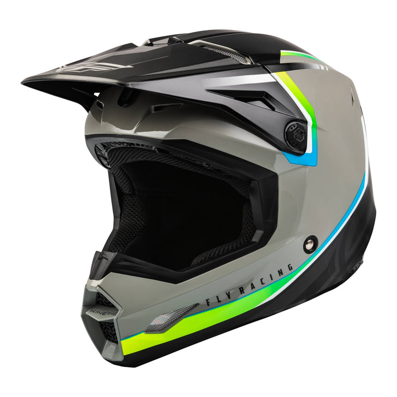 Fly Racing 2023 Kinetic Vision Helmet Grey Black Large 59cm 60cm