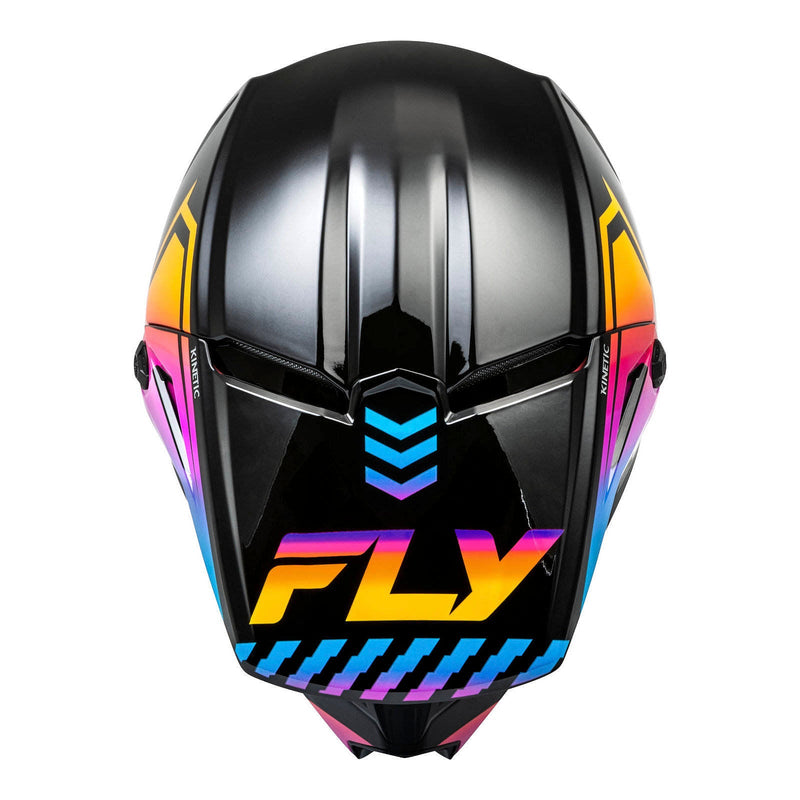 Fly Racing 2024 Kinetic Menace Helmet - Black / Sunrise Size 2XL 64cm