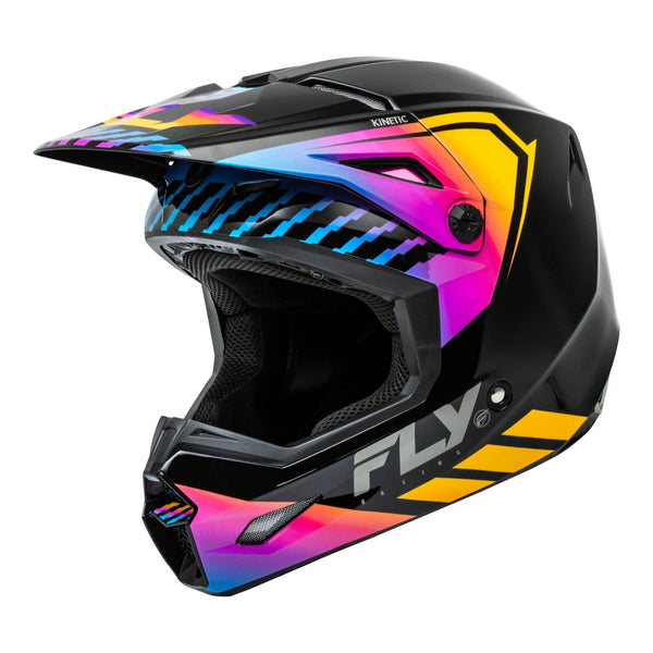 Fly Racing 2024 Kinetic Menace Helmet - Black / Sunrise Size XL 62cm