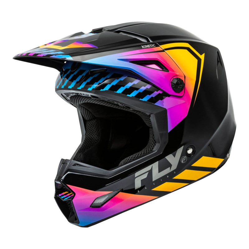 Fly Racing 2024 Kinetic Menace Helmet - Black / Sunrise Size 2XL 64cm