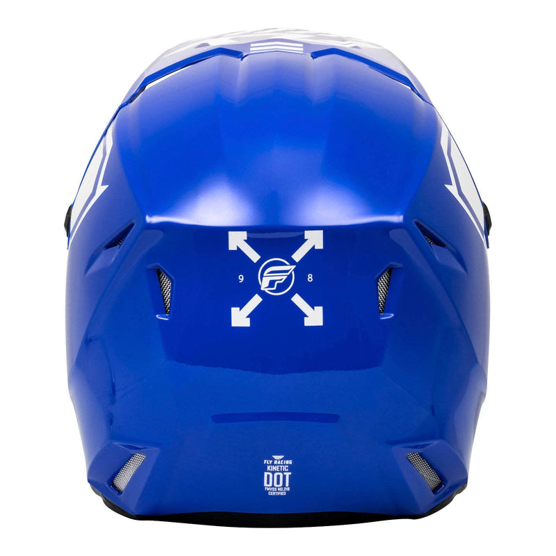 Fly Racing 2024 Kinetic Menace Helmet - Blue / White Size Large 60cm