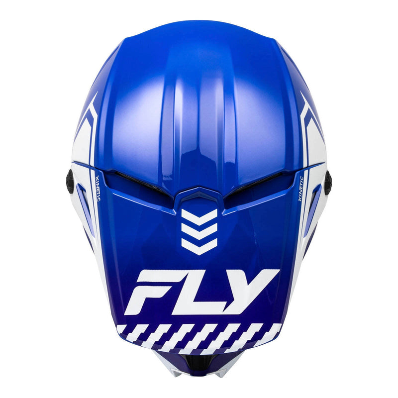 Fly Racing 2024 Youth Kinetic Menace Helmet - Blue / White Size YS 48cm