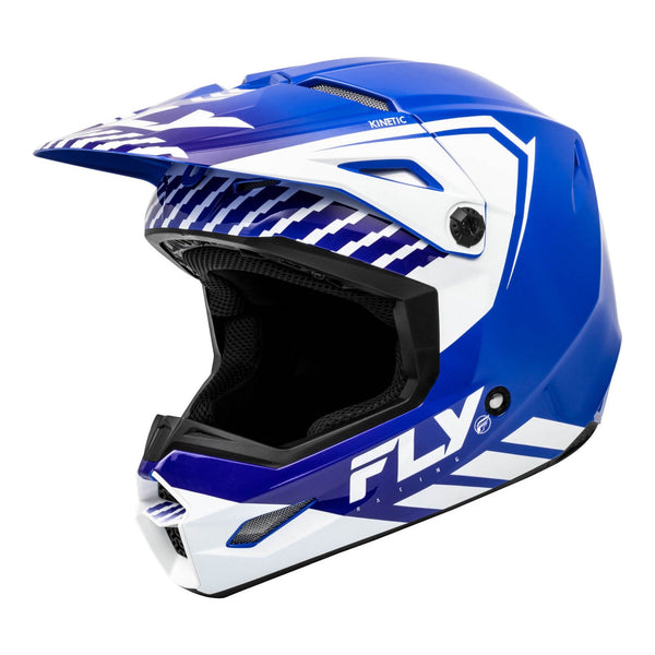 Fly Racing 2024 Youth Kinetic Menace Helmet - Blue / White Size YS 48cm