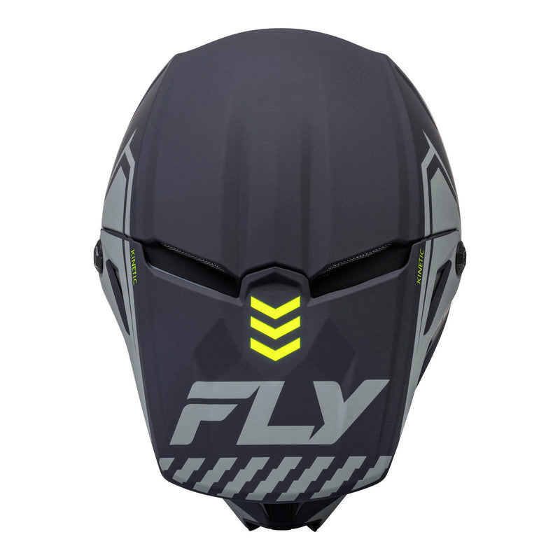 Fly Racing Kinetic Menace Matte - Grey / Hi-Vis Off Road Helmet Size 2XL 64cm