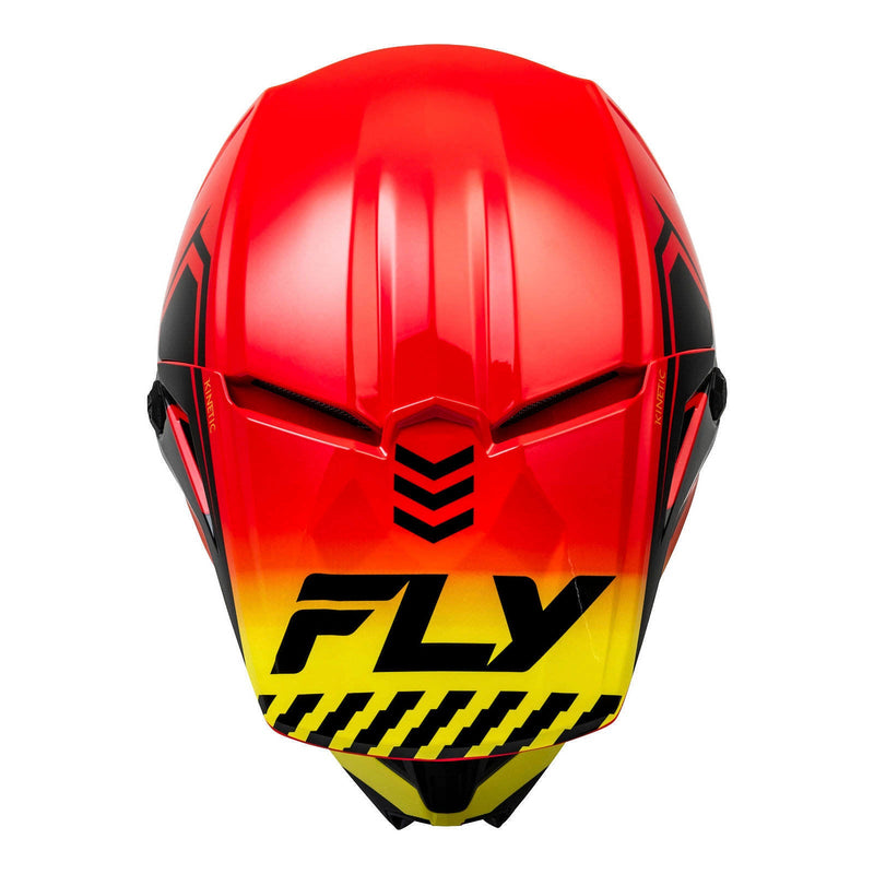 Fly Racing 2024 Kinetic Menace Helmet - Red / Black / Yellow Size XL 62cm