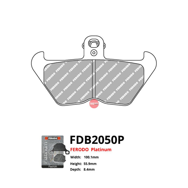 Ferodo Motorcycle Brake Pads Platinum FDB2050P