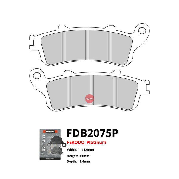 Ferodo Motorcycle Brake Pads Platinum FDB2075P
