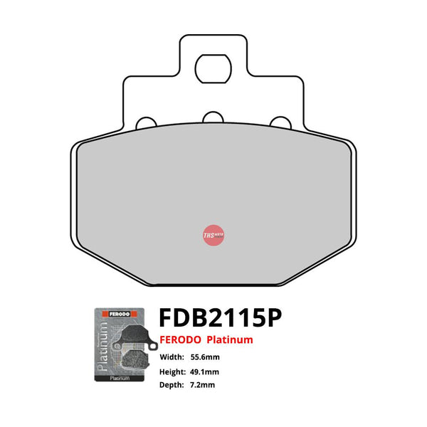 Ferodo Motorcycle Brake Pads Platinum FDB2115P