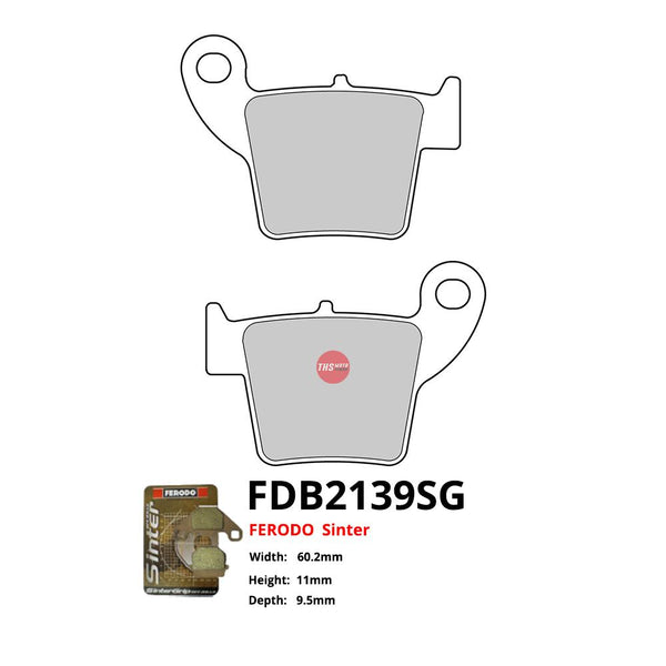 Ferodo Motorcycle Brake Pads Sinter FDB2139SG