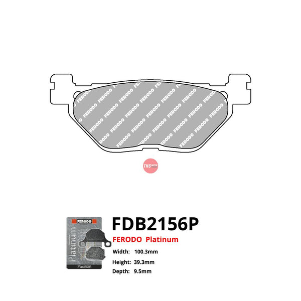 Ferodo Motorcycle Brake Pads Platinum FDB2156P