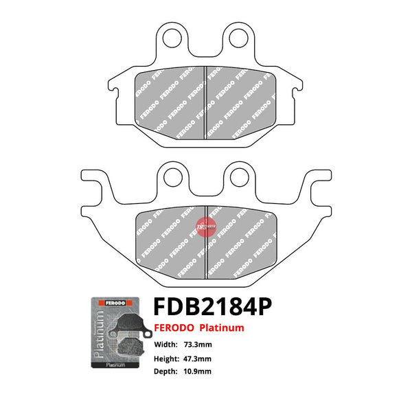 Ferodo Motorcycle Brake Pads Platinum FDB2184P