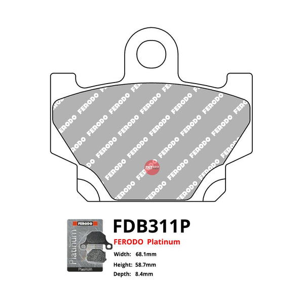 Ferodo Motorcycle Brake Pads Platinum FDB311P