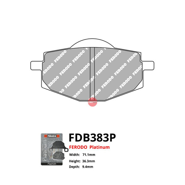 Ferodo Motorcycle Brake Pads Platinum FDB383P