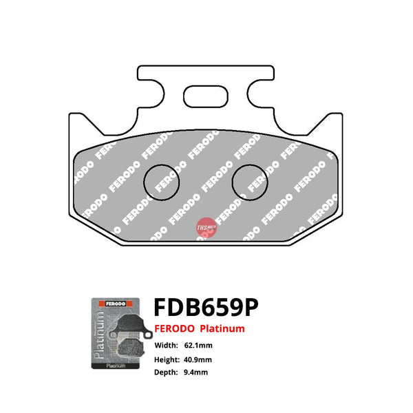 Ferodo Motorcycle Brake Pads Platinum FDB659P