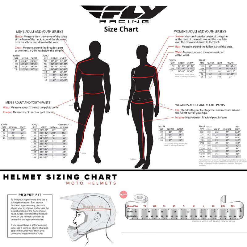 Fly Racing 2022 Kinetic Fuel Pant Red Black Waist Size 36 Inches