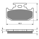 Goldfren Brake Pads Offroad Racing GF001 - K5 ( PR52 )