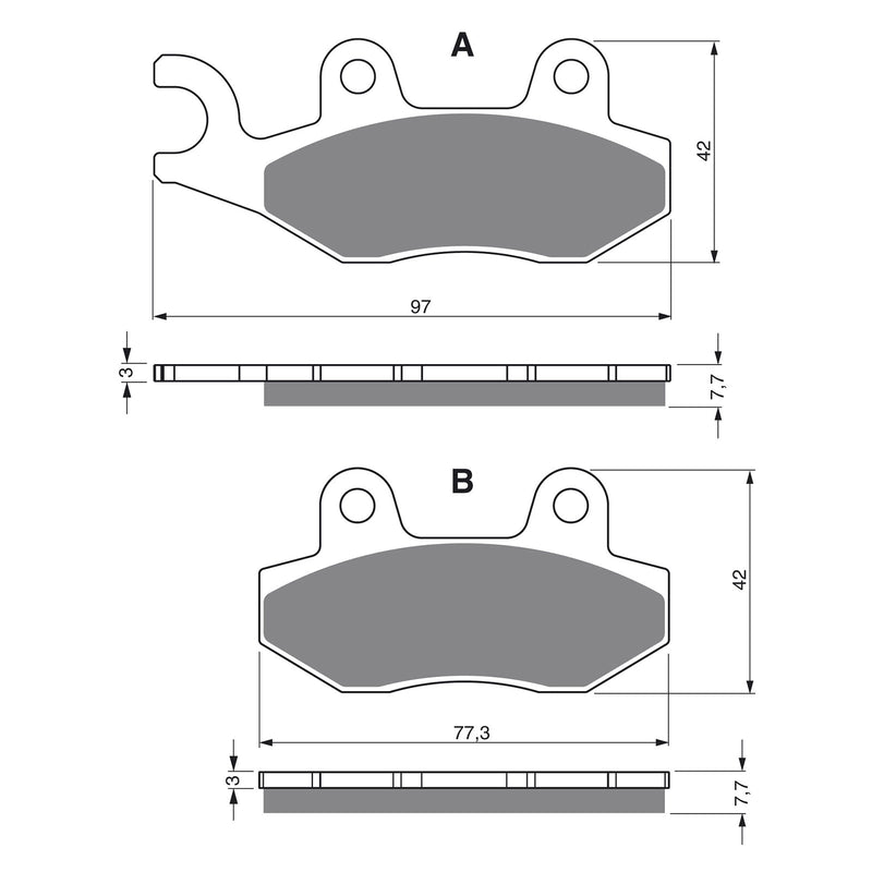 Goldfren Brake Pads Offroad Racing GF002 - K5 ( PR46 )