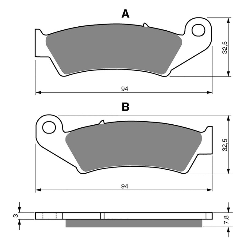 Goldfren Brake Pads Offroad Racing GF004 - K5 ( PR42 )