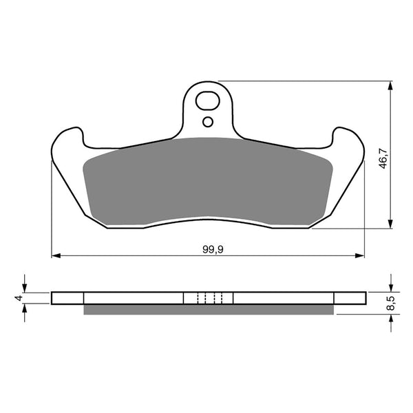 Goldfren Brake Pads Offroad Racing GF006 - K5 ( PR113 )