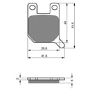 Goldfren Brake Pads Sintered Sports GF008 - S3 ( PH88 )