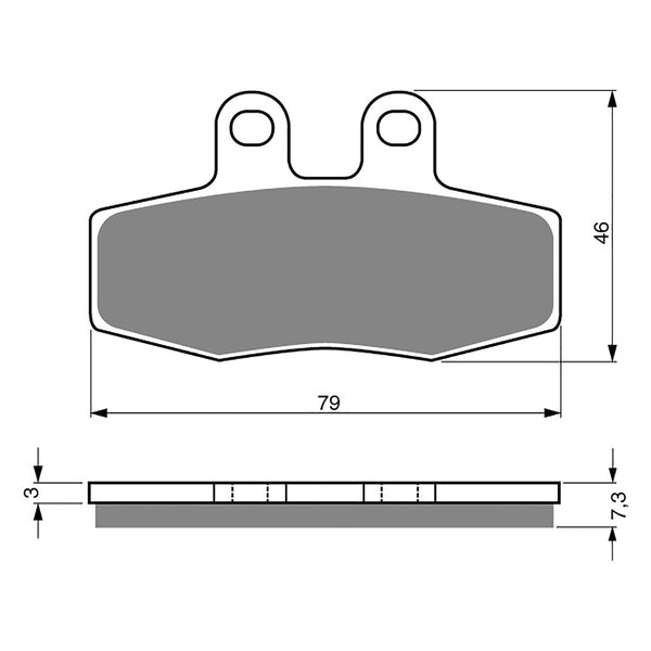 Goldfren Brake Pads Sintered Sports GF010 - S3 ( PH241 )