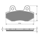 Goldfren Brake Pads Sintered Sports GF011 - S3 ( PH27 )