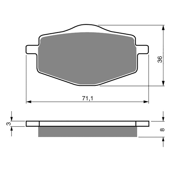 Goldfren Brake Pads Offroad Racing GF018 - K5 ( PR31 )