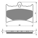 Goldfren Brake Pads Offroad Racing GF019 - K5 ( PR119 )