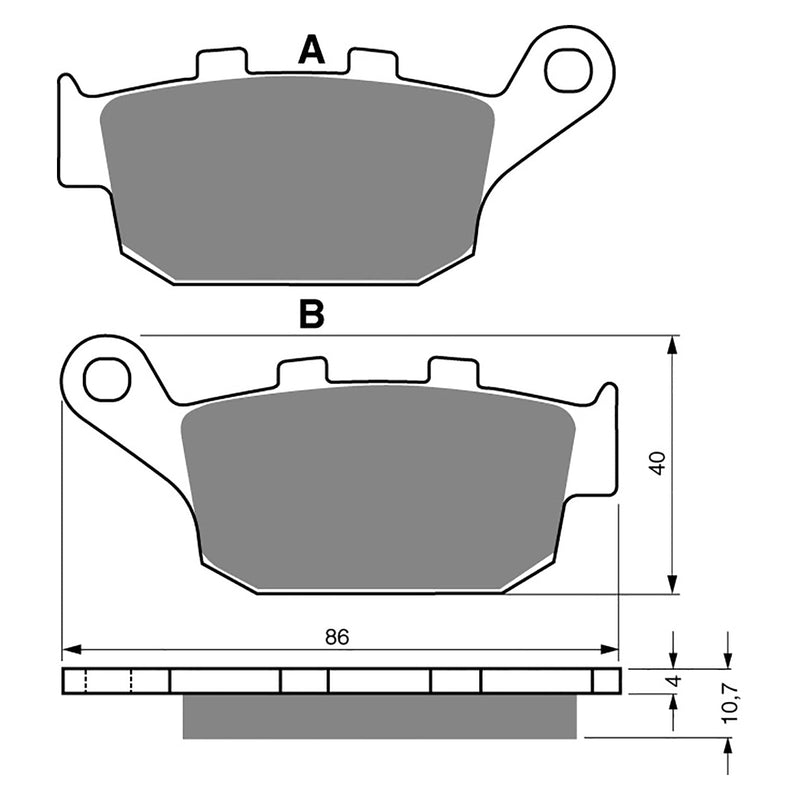 Goldfren Brake Pads Sintered Sports GF020 - S3 ( PH61 )