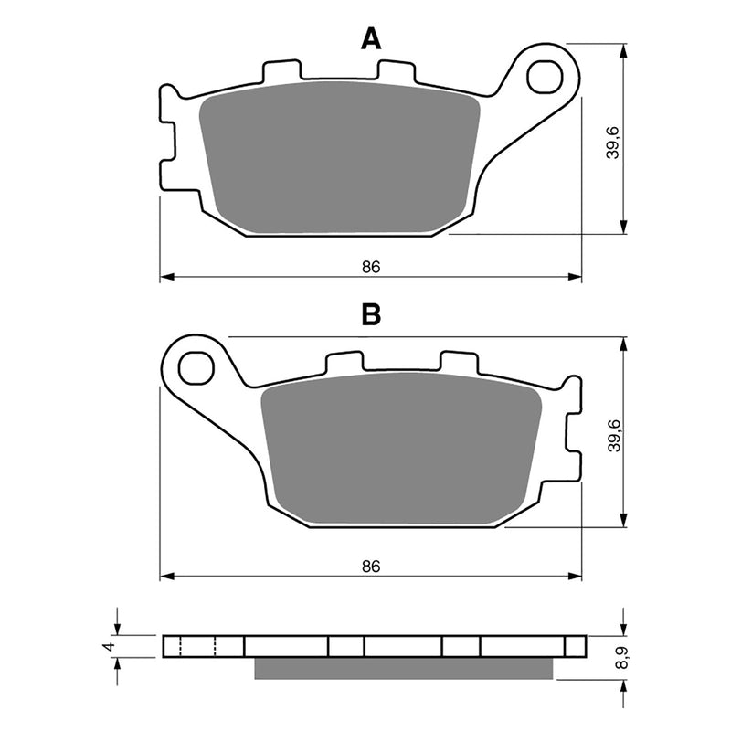 Goldfren Brake Pads Sintered Sports GF021 - S3 ( PH59 )