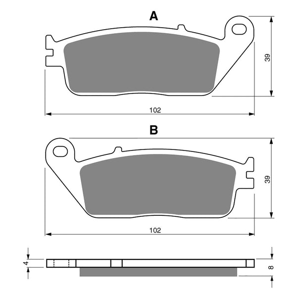 Goldfren Brake Pads Sintered Sports GF022 - S3 ( PH47 )