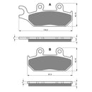 Goldfren Brake Pads Sintered Sports GF033 - S3 ( PR58 )