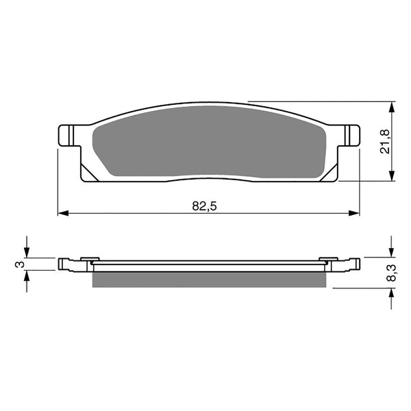 Goldfren Brake Pads Offroad Racing GF034 - K5 ( PR163 )
