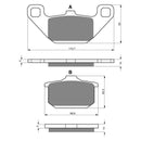 Goldfren Brake Pads Sintered Sports GF037 - S3 ( PH26 )